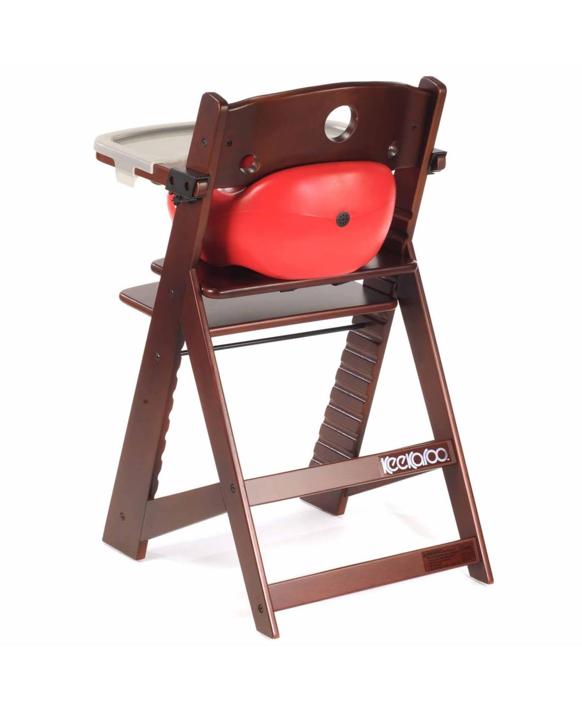 Height Right High Chair Espresso with Infant Insert and Tray N17281