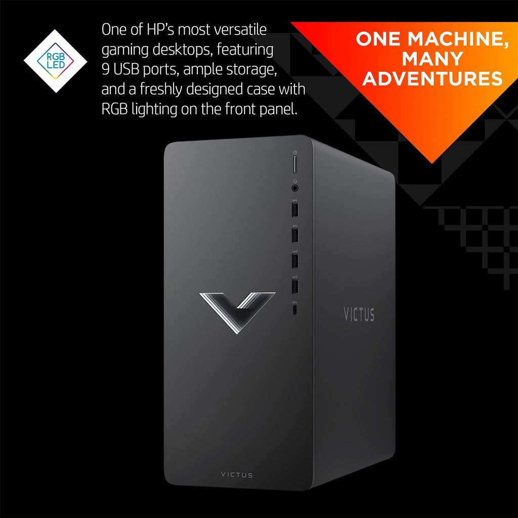 Black AMD Ryzen 5 5600G Gaming Desktop Tower T684284