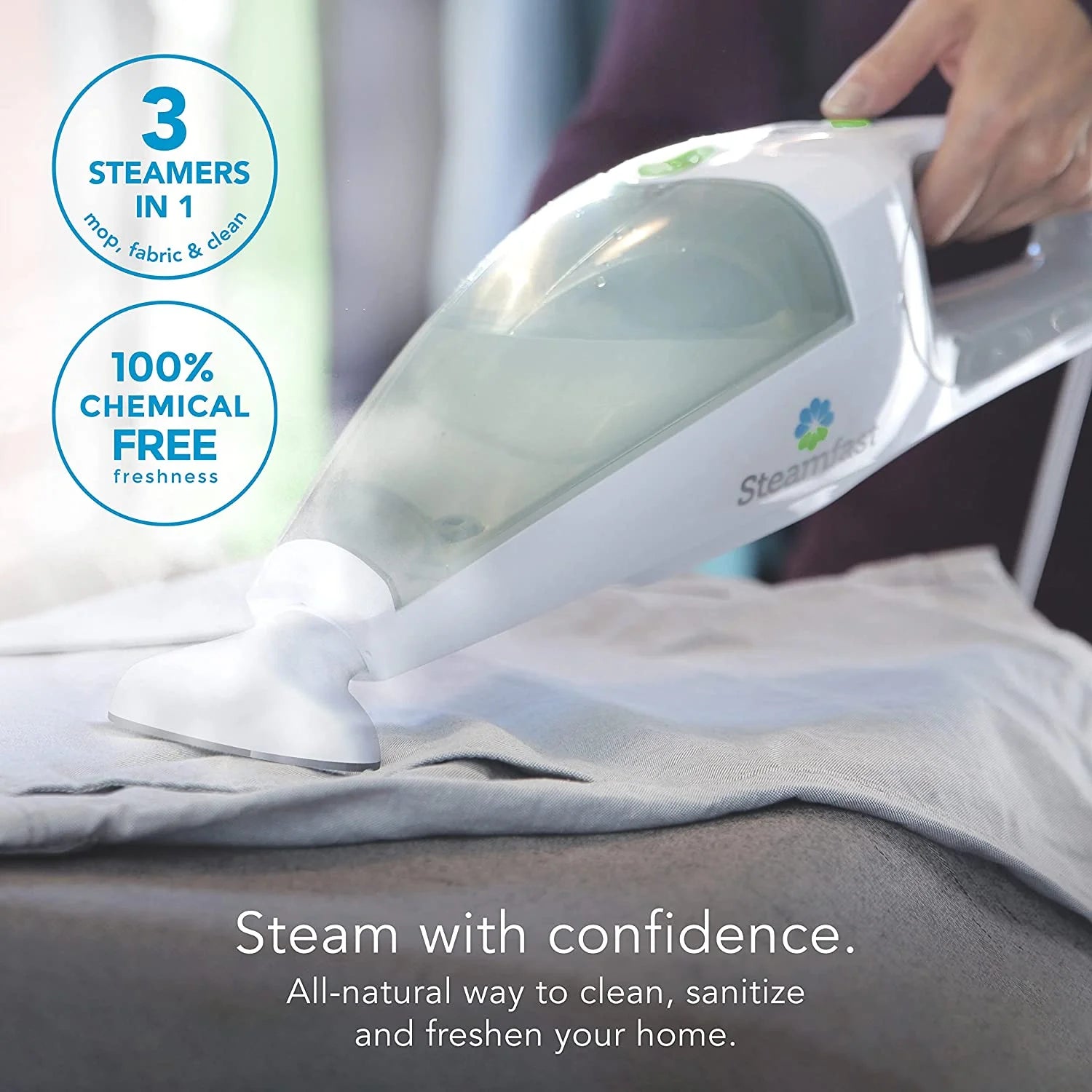 3-in-1 Handheld Steam Mop, 15 oz Q3842