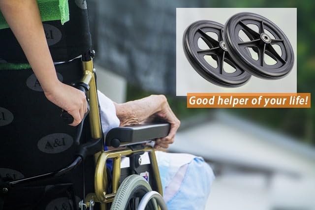 5" Black Wheel Replacement with Screws & L-Wrench C3618