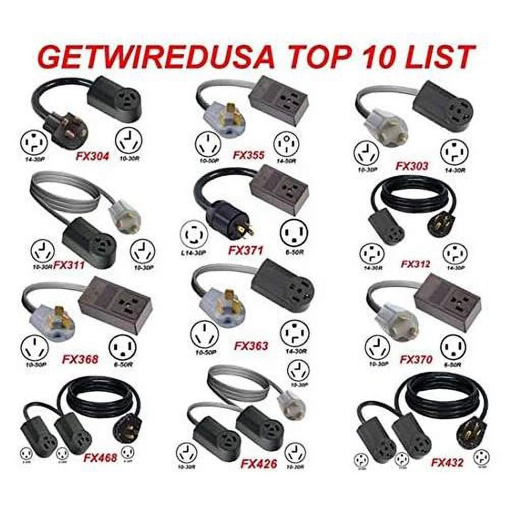 4-Pin Male Dryer Plug To 3-Prong Female Socket Power Cord Adapter P5657