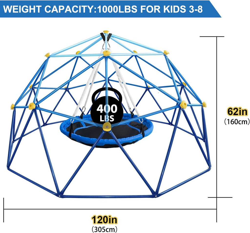 10ft Climbing Dome with Net Chair, Rust & Uv Resistant, Supporting 1000lbs M545075