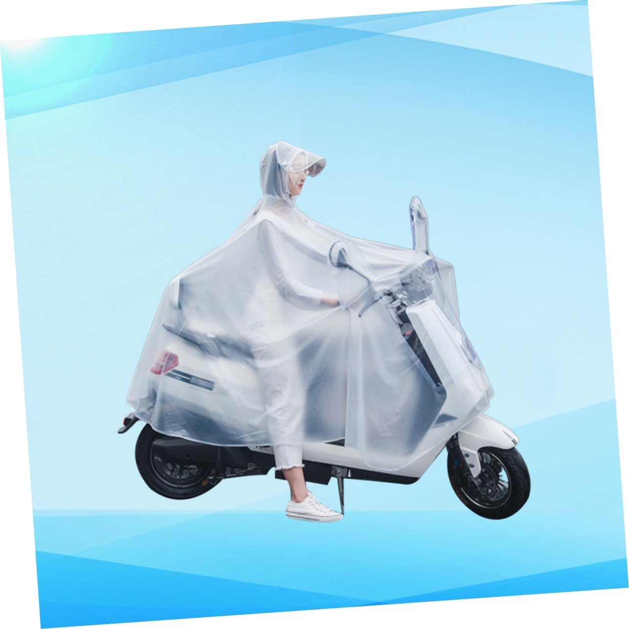 2pcs Waterproof Rain Poncho B69897