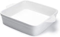 8x8 inch Square Porcelain Baking Dish with Double Handles D9516