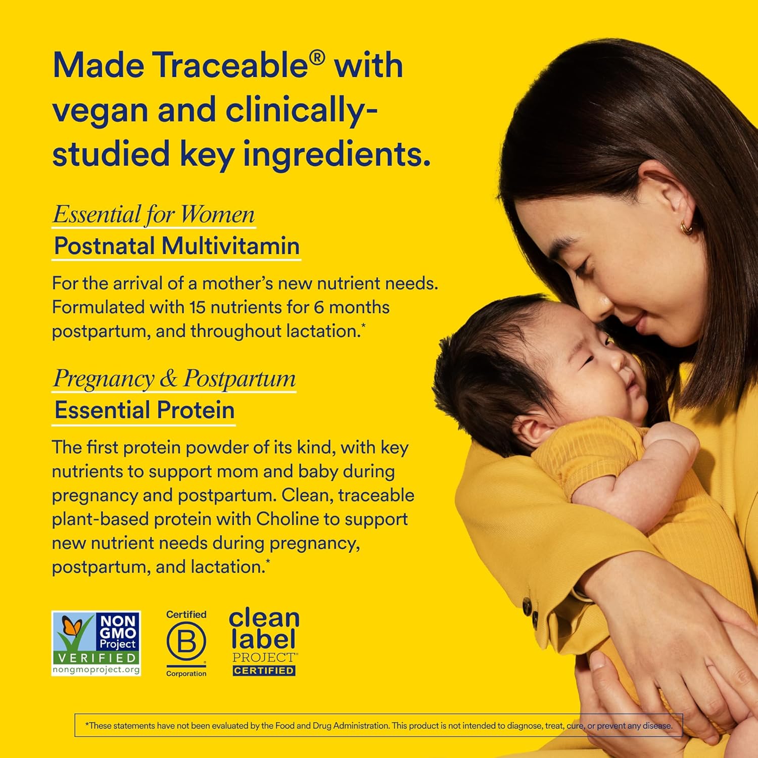 Postnatal Multivitamin and Protein Duo with Organic Vanilla Protein Powder 20g I2309