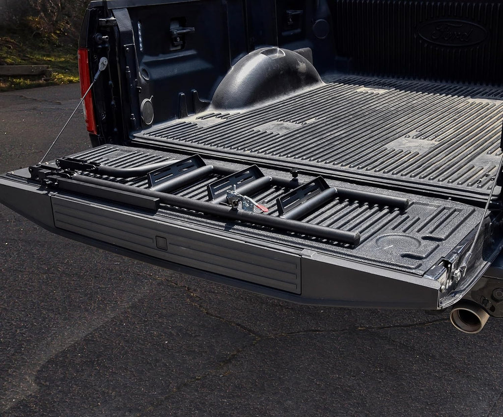 Heavy Duty Folding Pickup Truck Tailgate Ladder with Handrail Y458