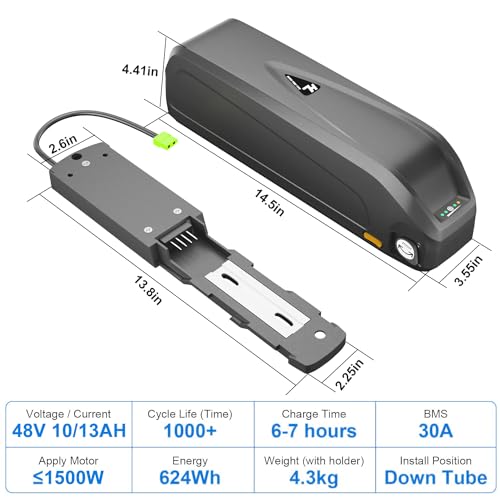 48V 10Ah/13Ah Lithium Ion Ebike Battery with Charger S271