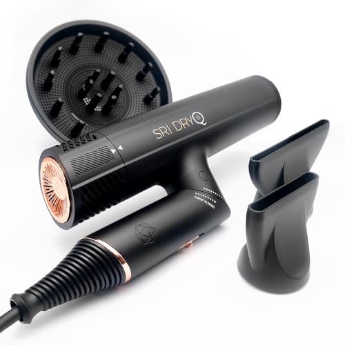 Lightweight Foldable Hair Dryer with 3 Magnetic Attachments J371913