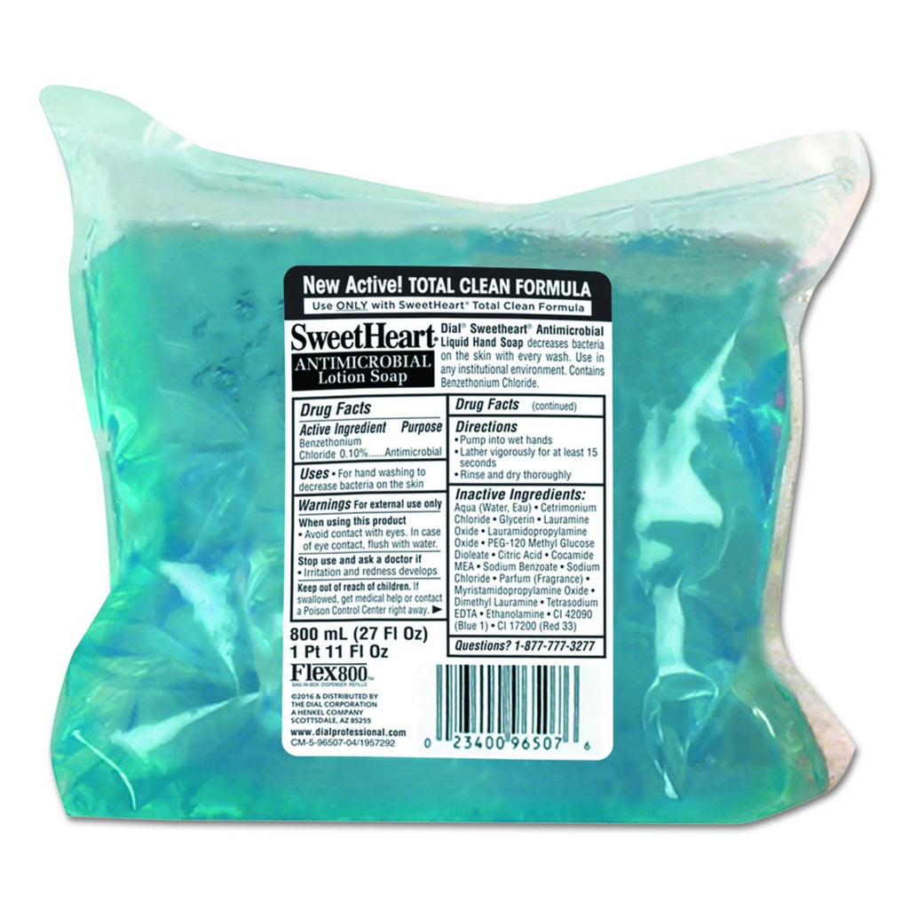 Trans Blue 800ml Antibacterial Soap Refill, 12-carton Y133219