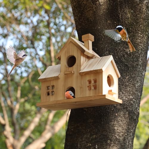 Large Wooden Hanging Birdhouse M76766