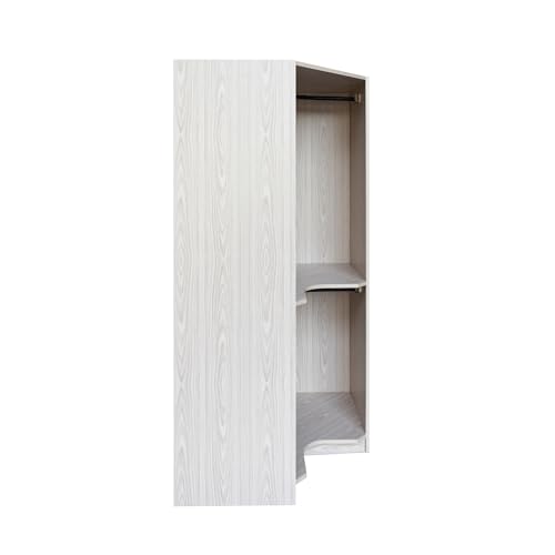 Gray Corner Wood Wardrobe E12658