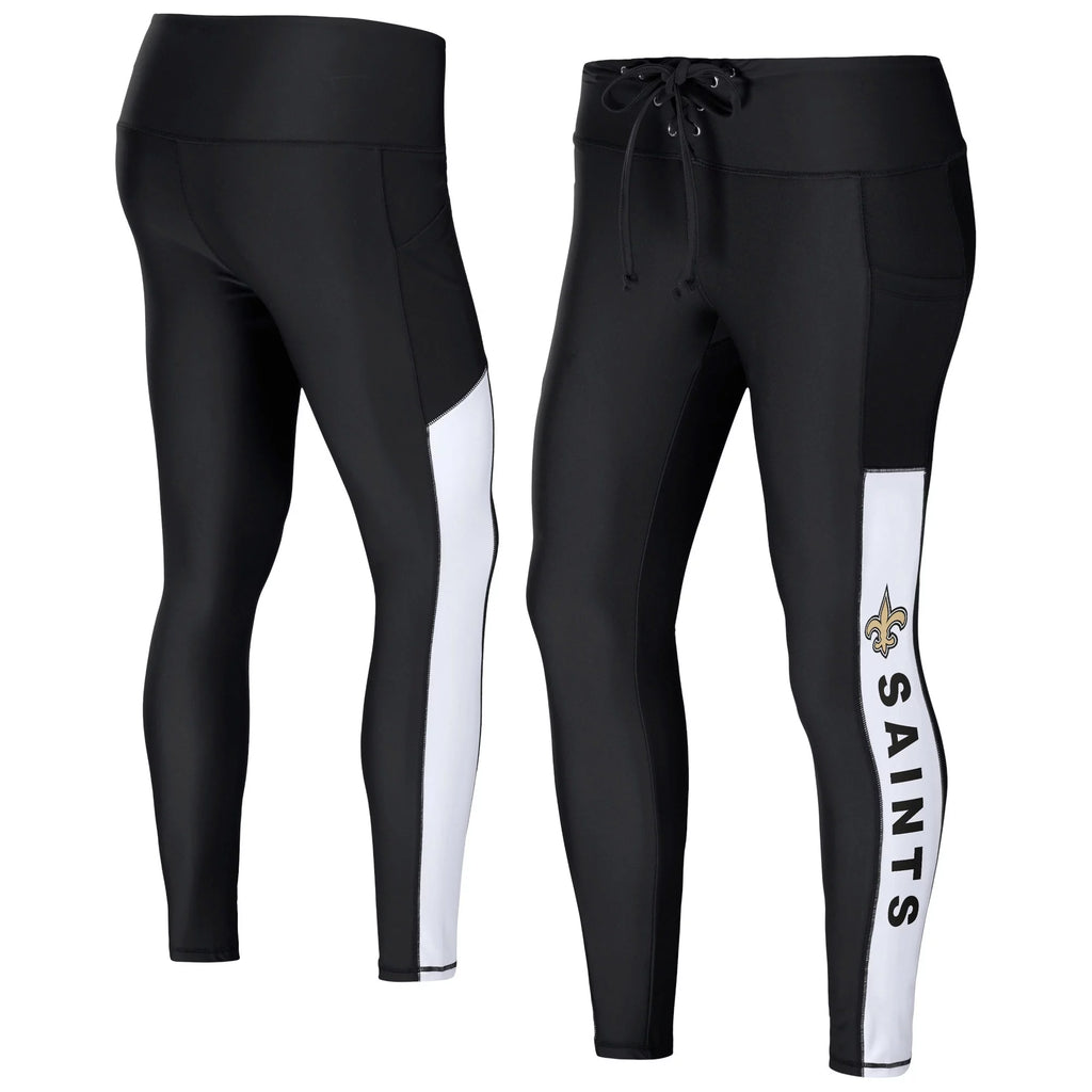 Black New Orleans Saints Leggings Y3890