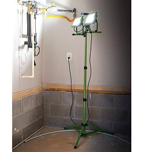 12,000 Lumen Dual-Head LED Work Light with Tripod D14521