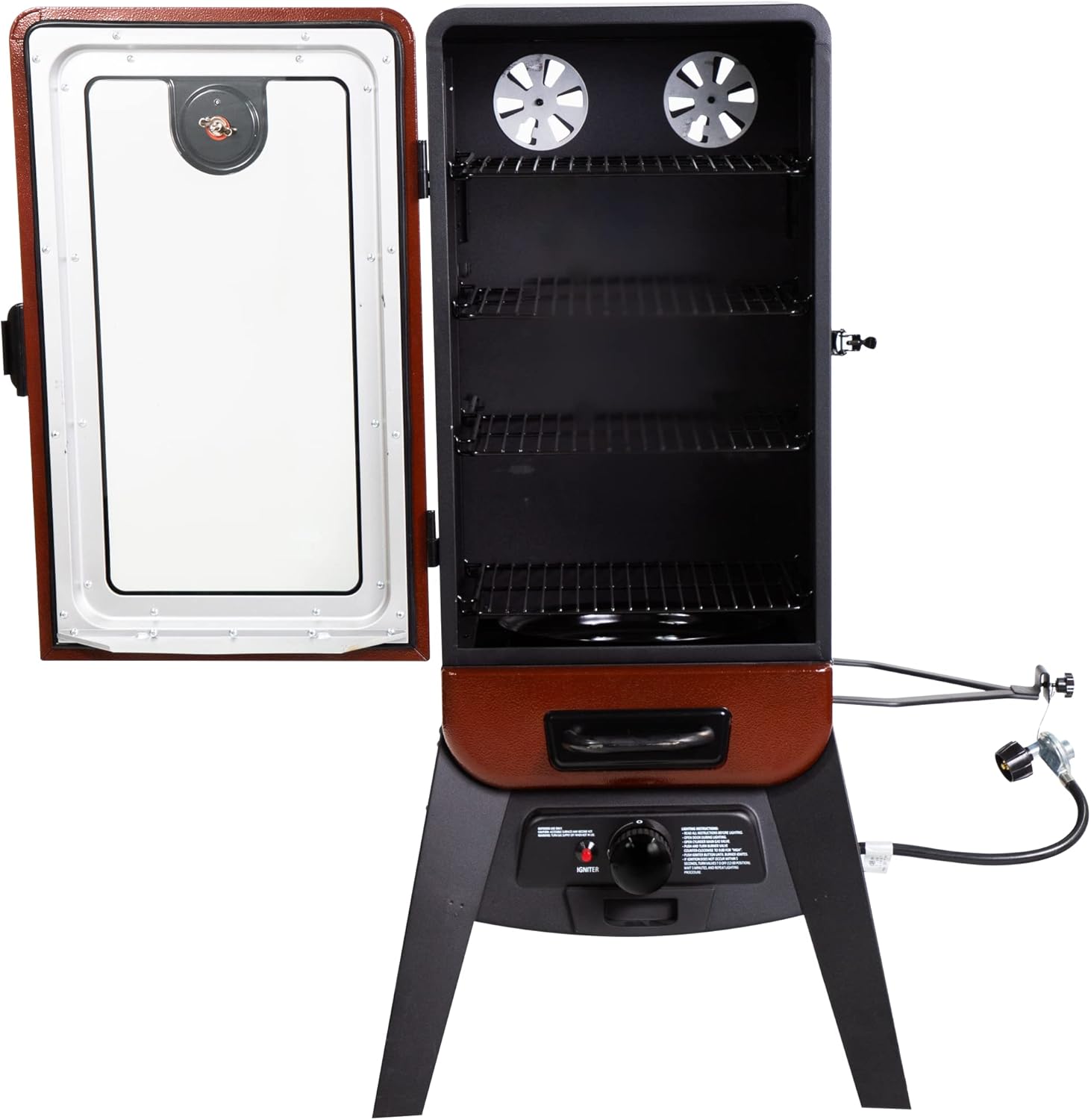Red Hammertone Vertical Smoker 684 sq inches X49080