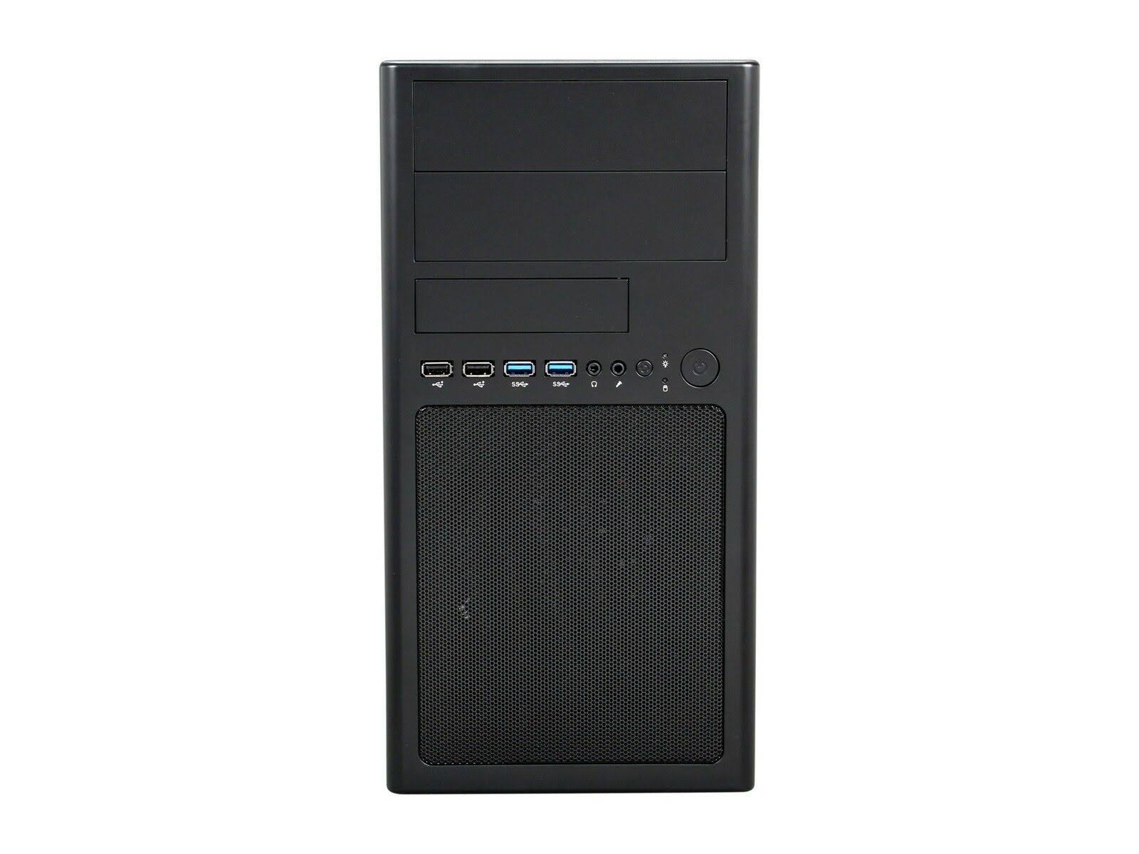 Micro-ATX Mini Tower Computer Case with Dual USB 3.0 Dual Fans D609527