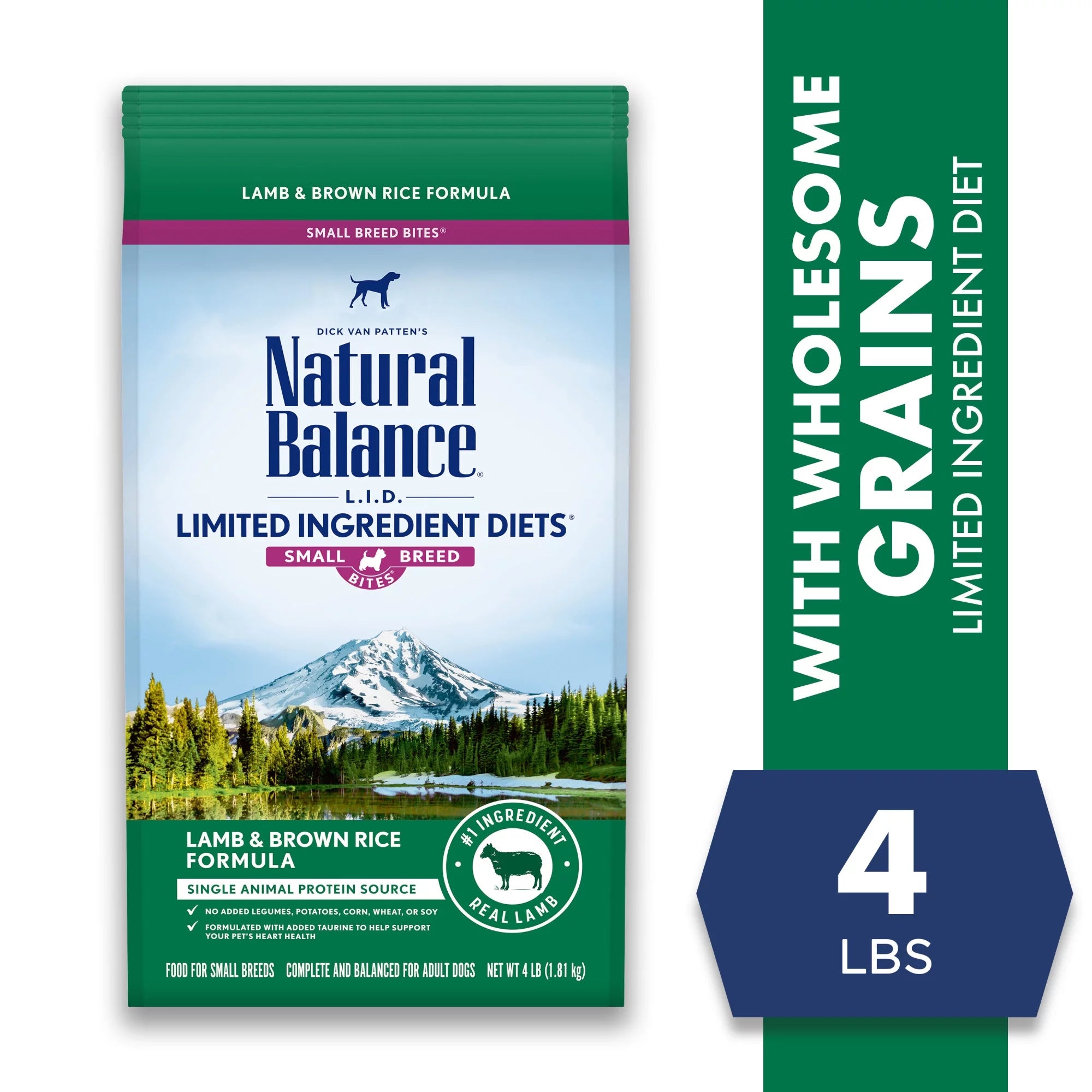4 Pounds Lamb & Brown Rice Dry Dog Food V3933