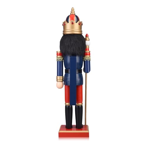 15 Inch Wooden Nutcracker King with Scepter N72699