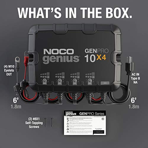 4-Bank 40A Onboard 12V Waterproof Marine Battery Charger P141