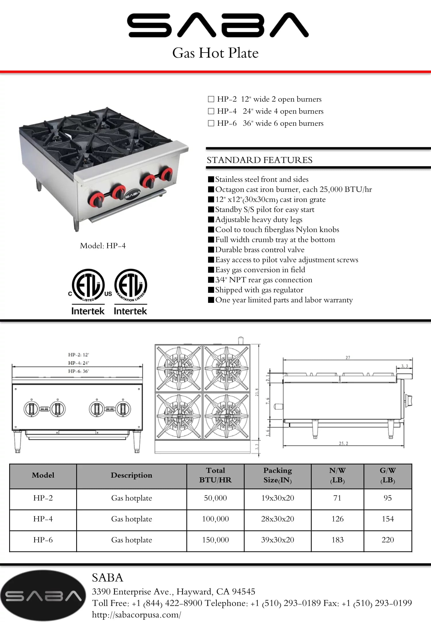 Heavy Duty Commercial Stainless Steel 2 Burner Hot Plate X99452