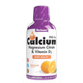 Liquid Calcium Citrate Magnesium Citrate Vitamin D3 Raspberry Flavor 16 Fl Oz R8375