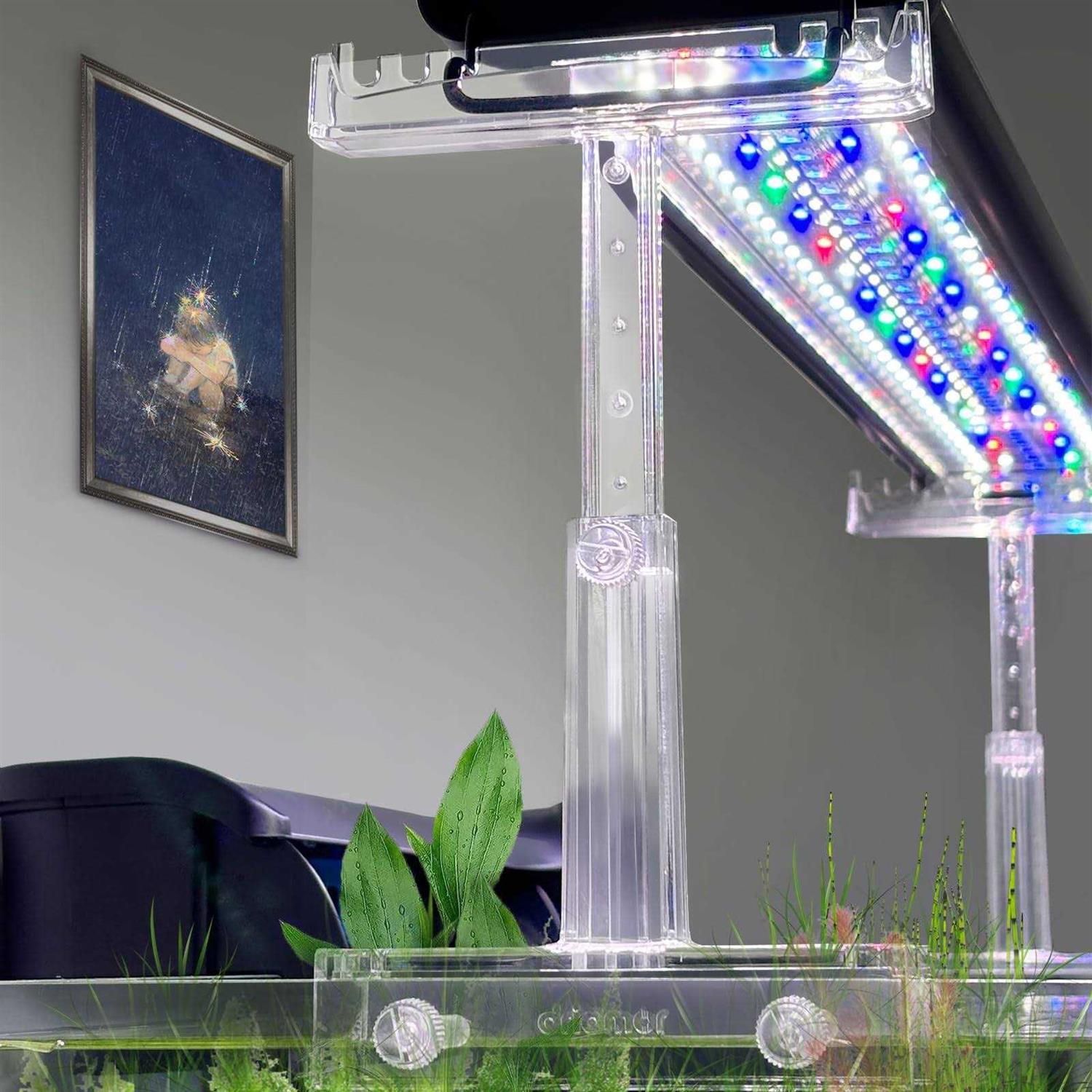 Clear Acrylic Aquarium Light Holder Stand 2pcs G653709