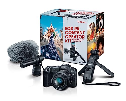 Black Full-Frame Mirrorless Camera with Tripod & Stereo Microphone U47025