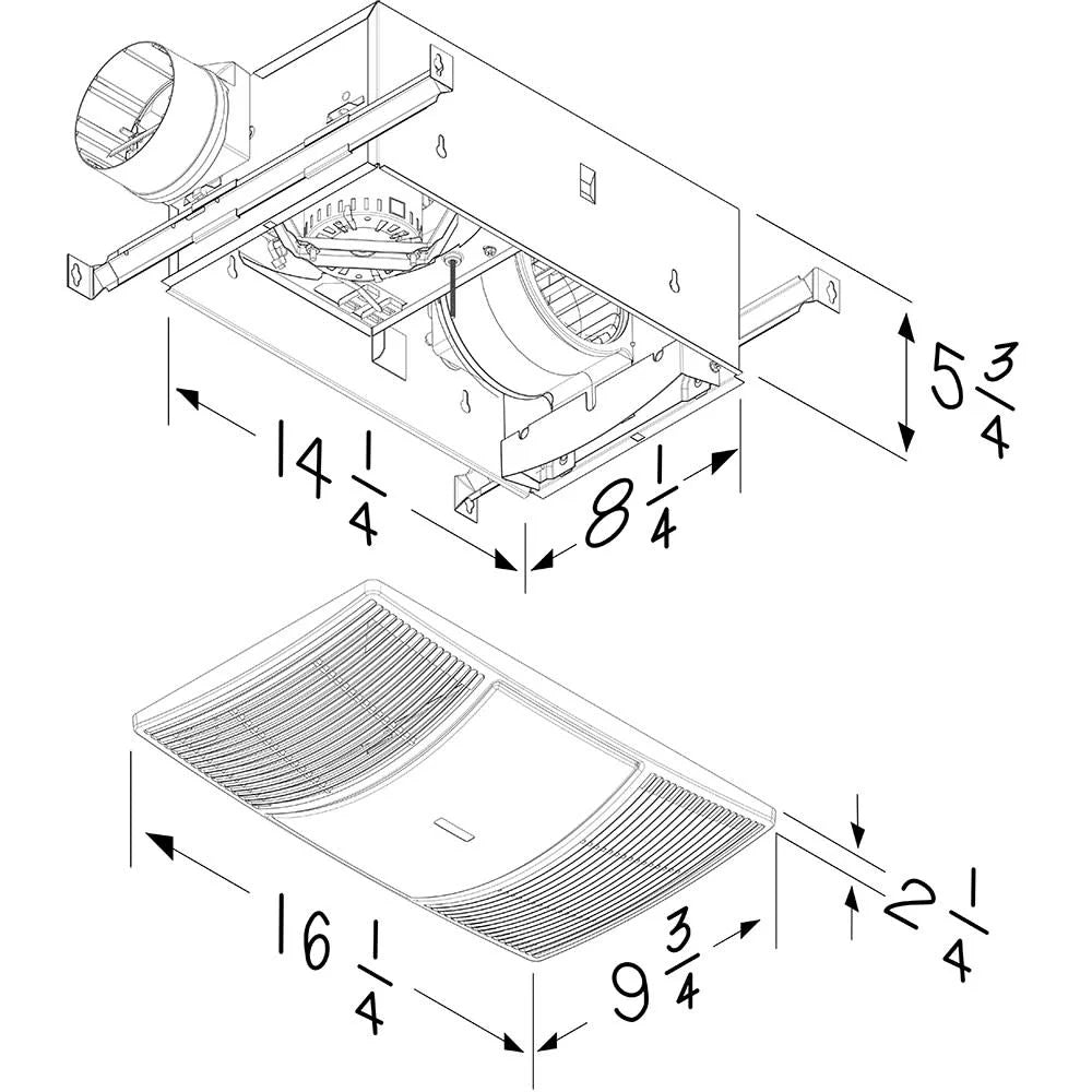 80 CFM Heater Exhaust Fan K811