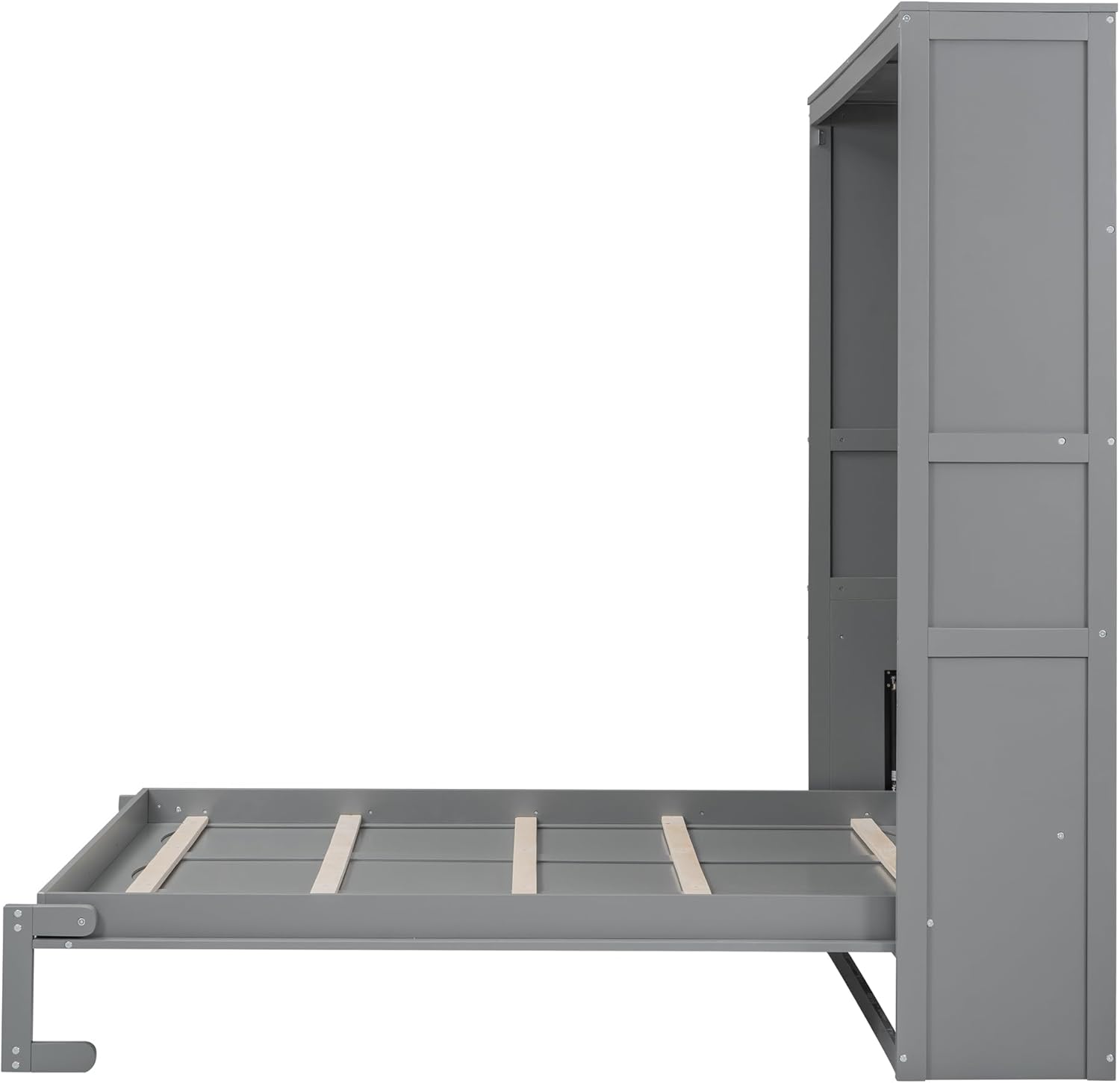 Queen Size Grey Wood Murphy Bed V359042