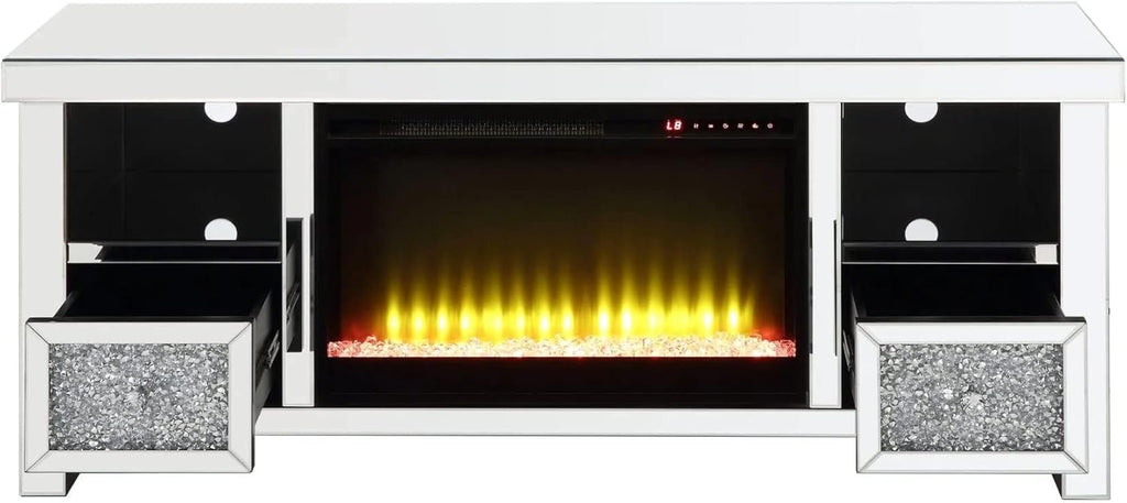 Glass Fireplace TV Stand C761