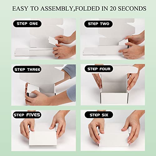 White Corrugated Cardboard Boxes Set of 25 S87571