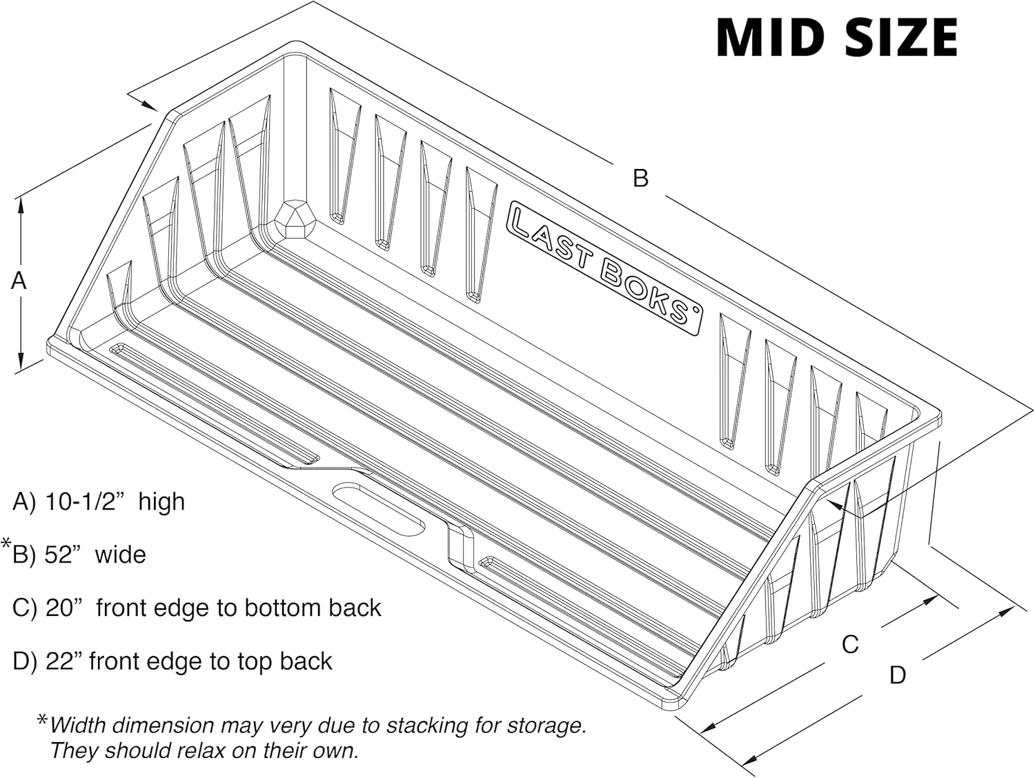 48" Cargo Box Organizer I978