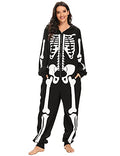 Skeleton Plush Pajamas Onesie V836442