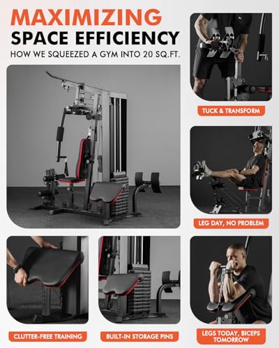 150LBS Weight Stack Multifunctional Home Gym Equipment S98500