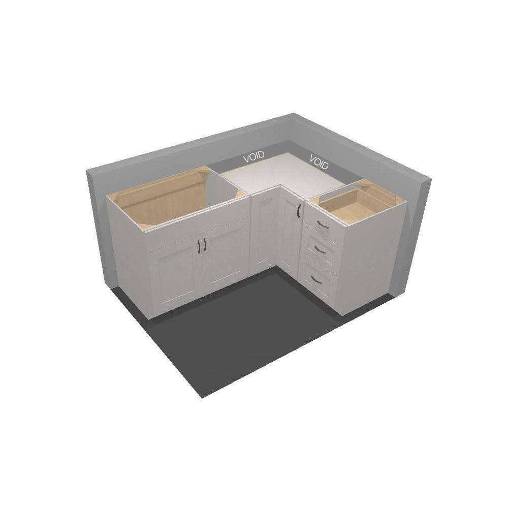 Medium Oak Lazy Susan Corner Base Kitchen Cabinet N888