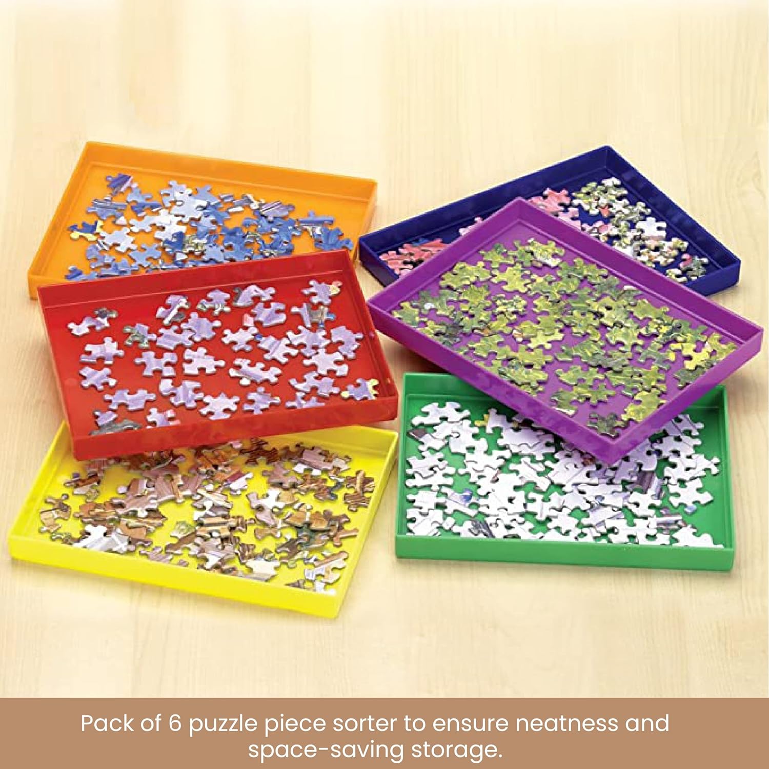 Stackable Sorting Trays - Pack of 6 J5312