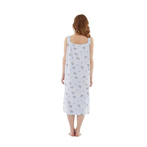 100% Cotton Sleeveless Nightgown S96953