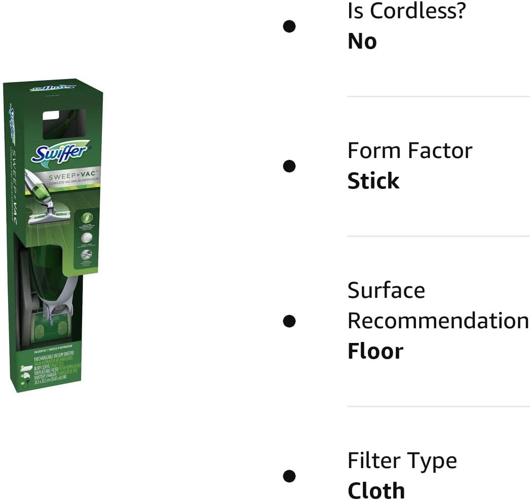 Bagless Stick Vacuum and Floor Cleaner 4 amps Green N97171