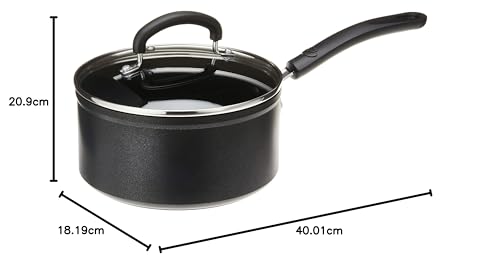 Nonstick Sauce Pan 3 Quart Black S4263