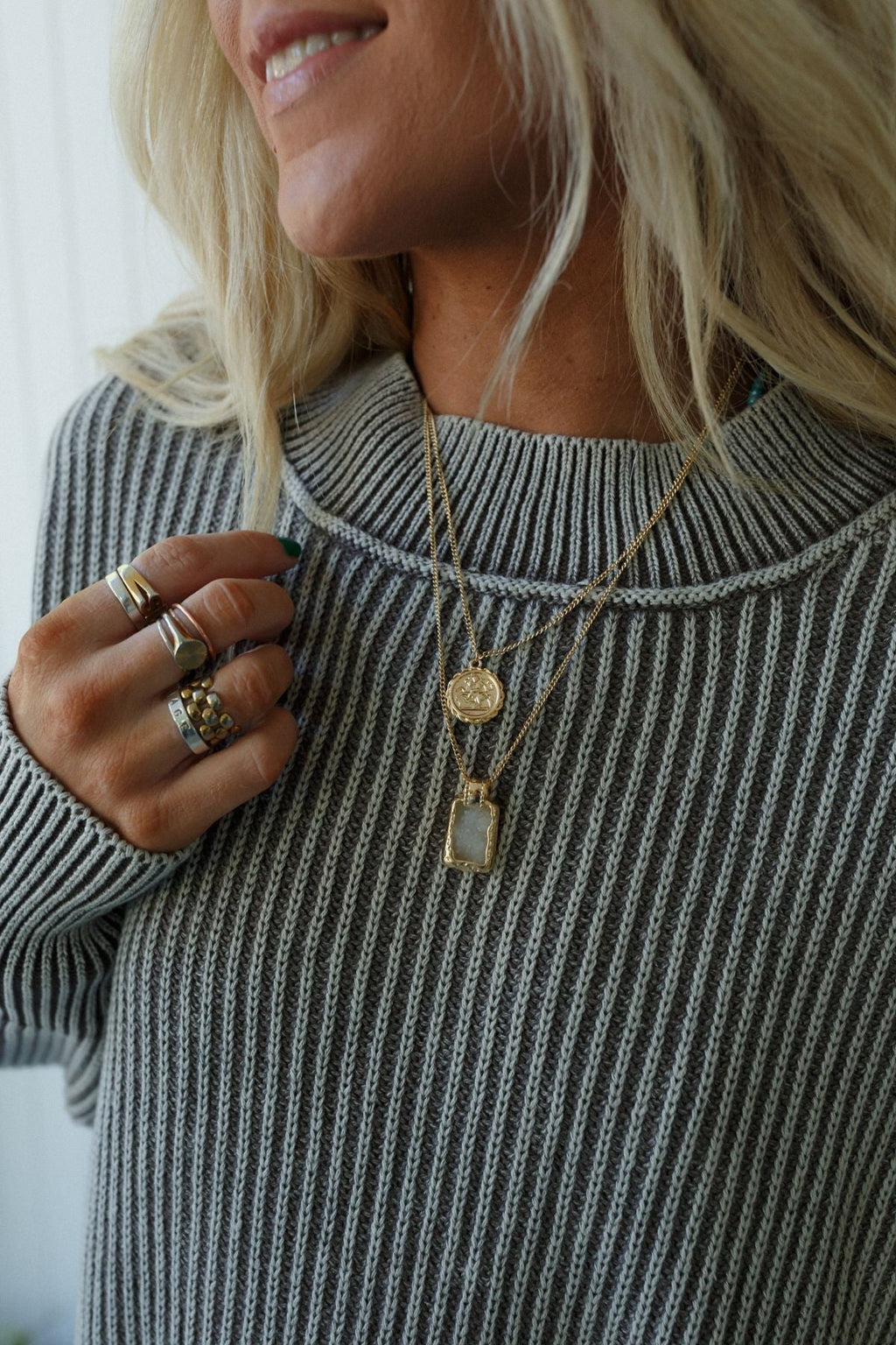 Make Me Blush Layered Necklace - Gold