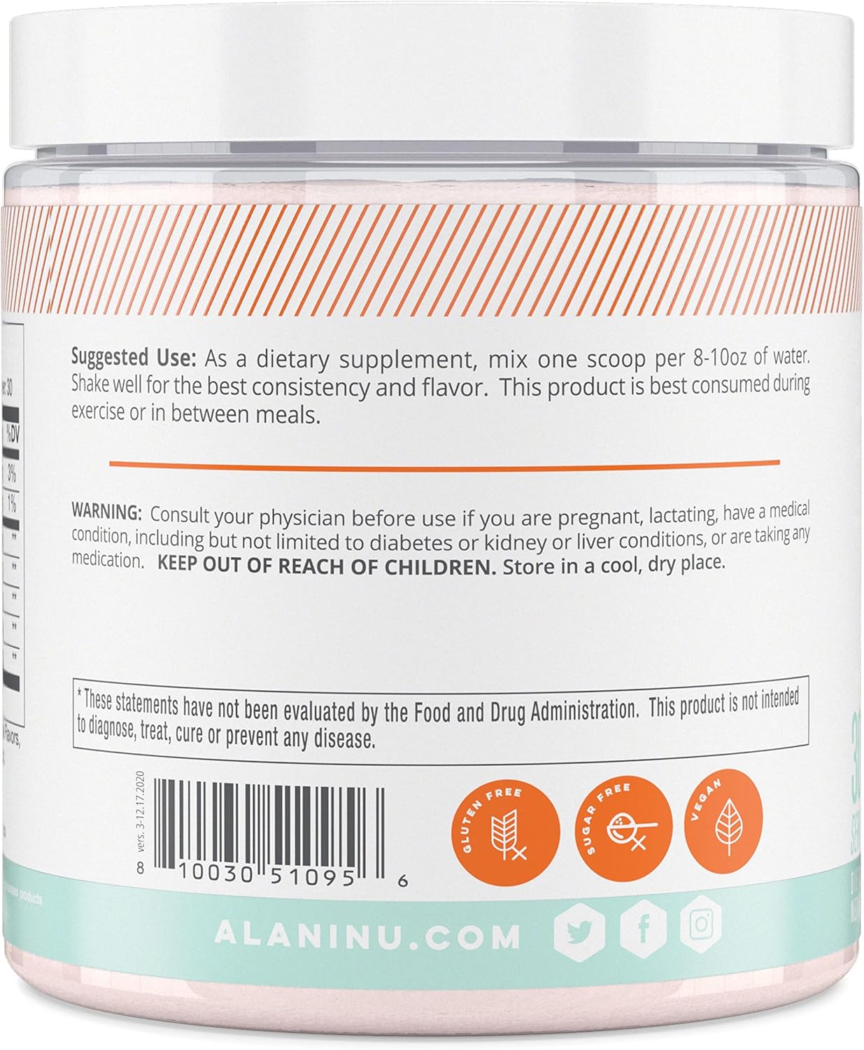Hawaiian Shaved Ice BCAA 8.68 oz 30 Servings Y978174