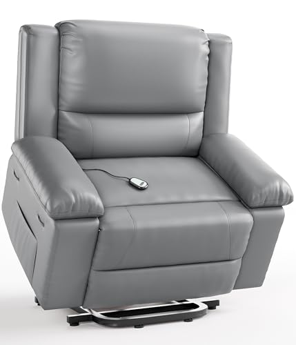 Power Lift Recliner Chair with Heat and Massage, Faux PU Electric Lift Recliner M280