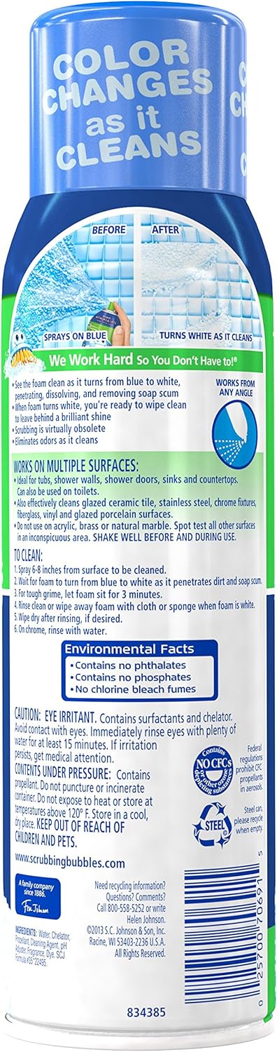 20 oz Pack of 2 Bathroom Cleaner Foamer Disinfectant U95447