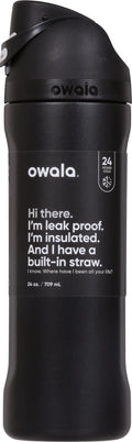 24oz Stainless Steel Water Bottle Black E172