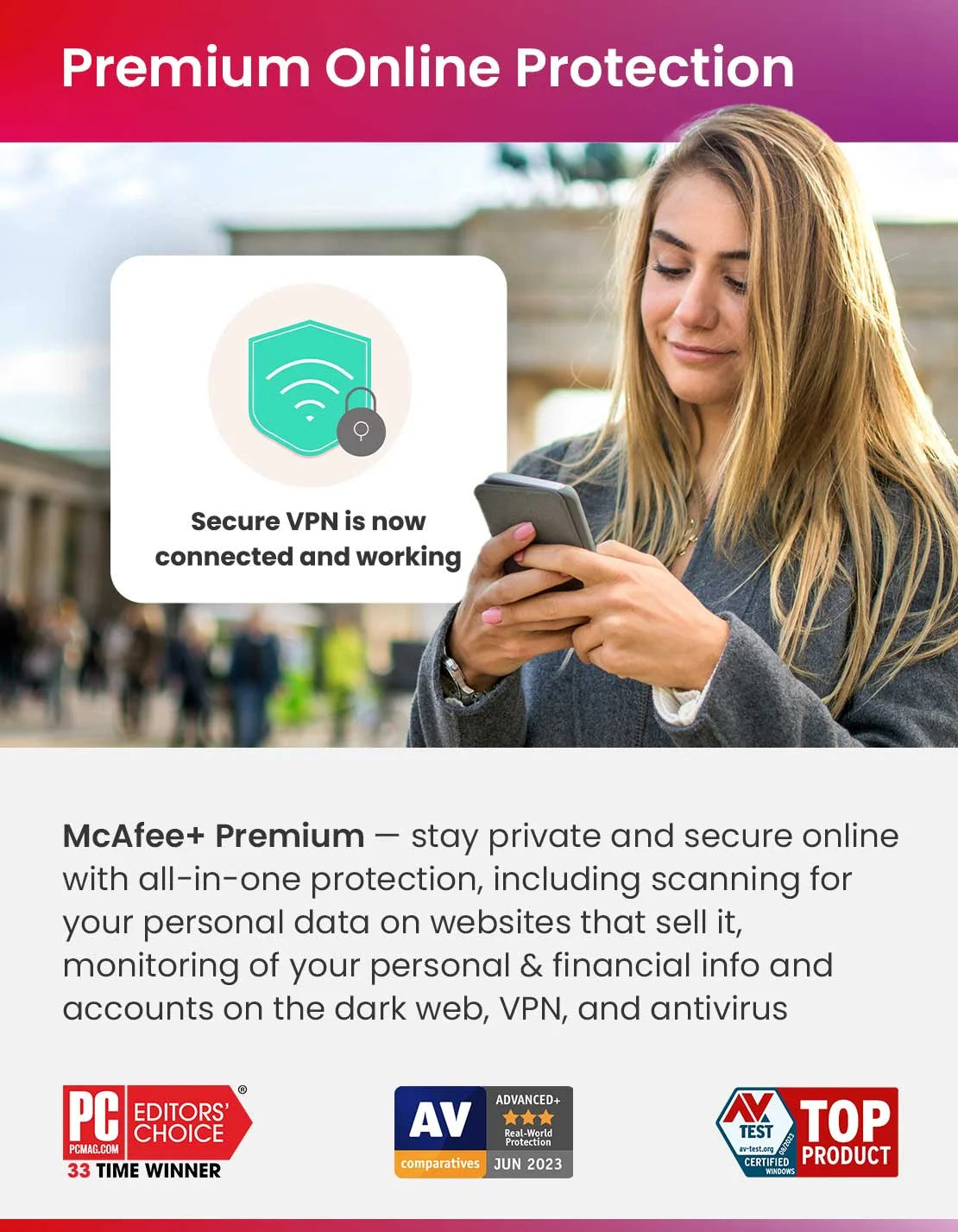 Antivirus and Internet Security Software for Unlimited Devices, 1-Year Subscription C413