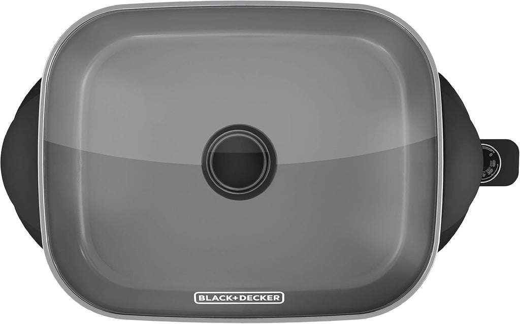 12"x15" Nonstick Electric Skillet with Tempered Glass Lid U9901