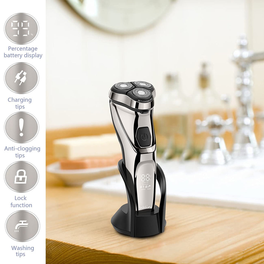 Electric Rotary Razor with Pop-up Trimmer Q652075