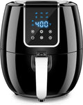 6-in-1 Air Fryer 7Qt 6.5L Smart Electric Hot Airfryer BLACK C626
