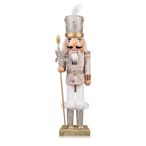 15 Inch Wooden Nutcracker Figure (Gold) H50102