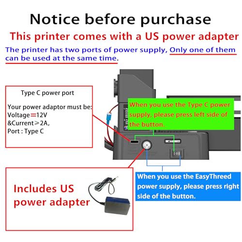 Compact FDM 3D Printer with Removable Build Plate, 0.4mm Nozzle, 100x100x100mm Build Volume Y981321