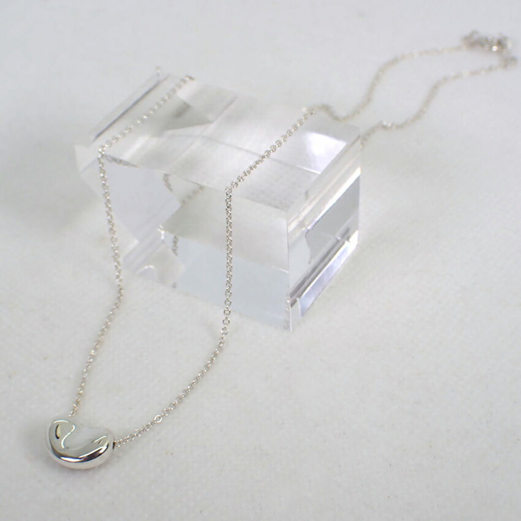 925 bean pendant necklace J3627